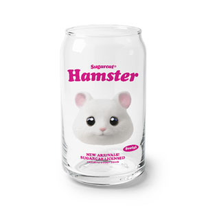 Seolgi the Hamster TypeFace Beer Can Glass