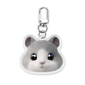 Malang the Hamster Face Acrylic Keyring