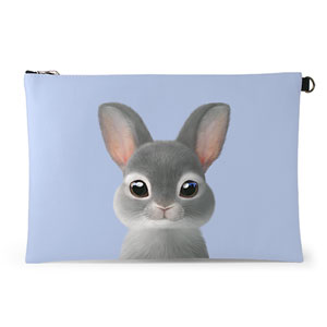 Chelsey the Rabbit Leather Clutch (Flat)