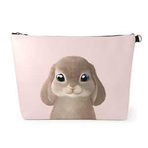Daisy the Rabbit Leather Clutch (Triangle)