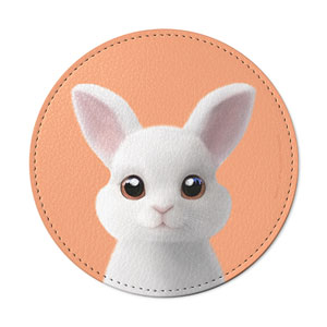 Carrot the Rabbit Leather Coaster