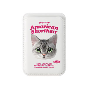 Cookie the American Shorthair TypeFace Magsafe Card Wallet