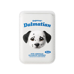 Dali the Dalmatian TypeFace Magsafe Card Wallet