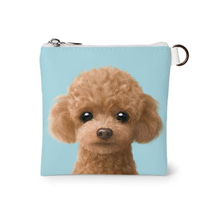 Ruffy the Poodle Mini Flat Pouch