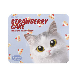 Rangi the Norwegian forest’s Strawberry Cake New Patterns Mouse Pad