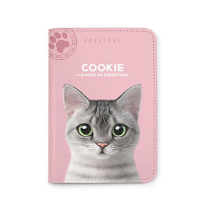 Cookie the American Shorthair Passport Case