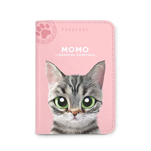 Momo the American shorthair cat Passport Case