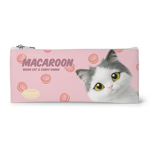 Dal’s Macaroon New Patterns Leather Flat Pencilcase