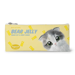 Joy the Kitten’s Gummy Baers Jelly New Patterns Leather Flat Pencilcase