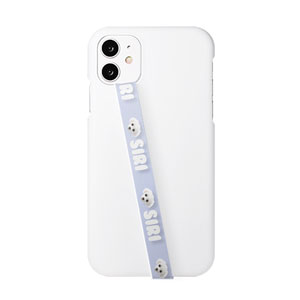 Siri the White Poodle Face TPU Phone Strap