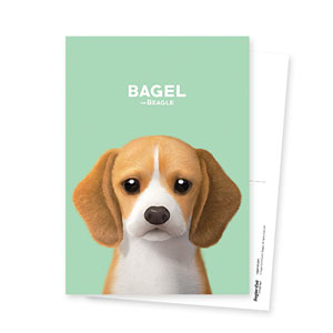Bagel the Beagle Postcard