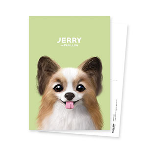 Jerry the Papillon Postcard