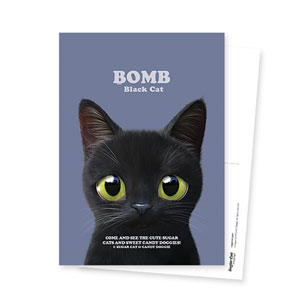 Bomb Retro Postcard