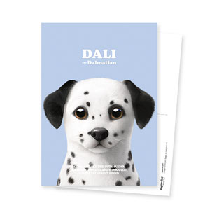Dali the Dalmatian Retro Postcard