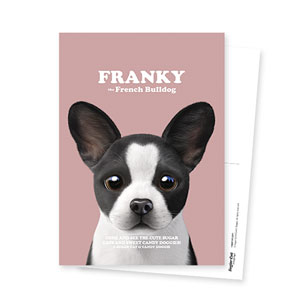 Franky the French Bulldog Retro Postcard