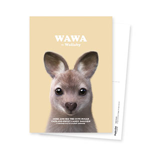 Wawa the Wallaby Retro Postcard