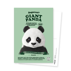 Pang the Giant Panda New Retro Postcard