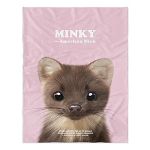 Minky the American Mink Retro Soft Blanket