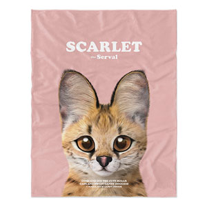 Scarlet the Serval Retro Soft Blanket