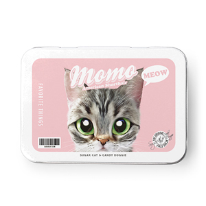 Momo the American shorthair cat MyRetro Tin Case MINI