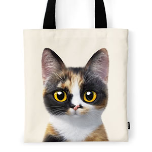 Mayo the Tricolor cat Tote Bag