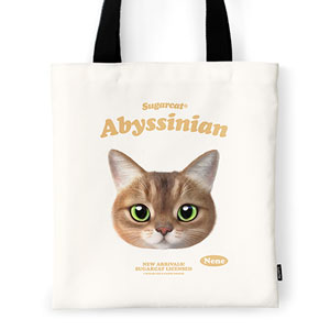 Nene the Abyssinian TypeFace Tote Bag