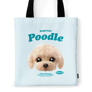 Renata the Poodle TypeFace Tote Bag