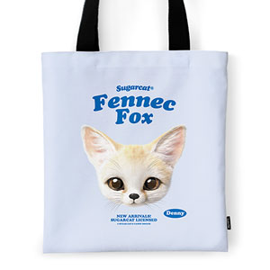 Denny the Fennec fox TypeFace Tote Bag