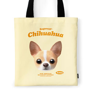 Yebin the Chihuahua TypeFace Tote Bag