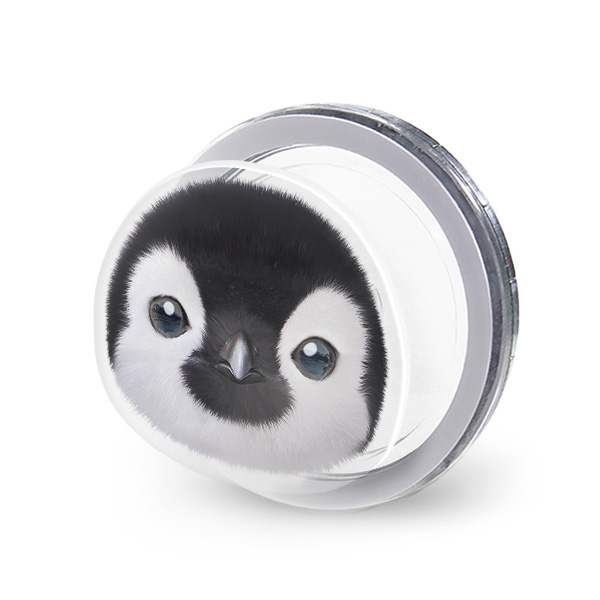 Peng Peng the Baby Penguin Face Acrylic Magnet Tok (for MagSafe)