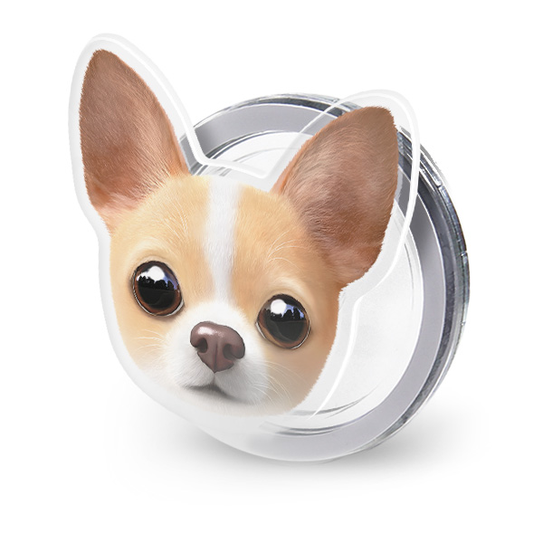 Yebin the Chihuahua Face Acrylic Magnet Tok (for MagSafe)