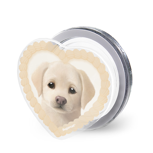 Butter the Labrador Retriever MyHeart Acrylic Magnet Tok (for MagSafe)