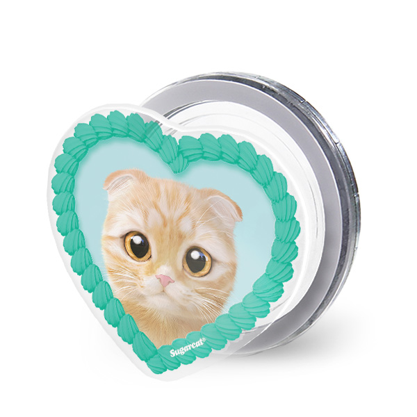 Cheddar MyHeart Acrylic Magnet Tok (for MagSafe)