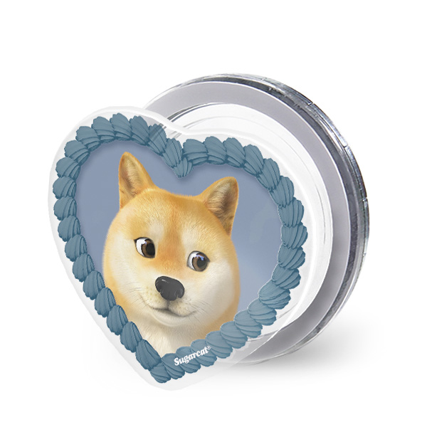 Doge the Shiba Inu MyHeart Acrylic Magnet Tok (for MagSafe)