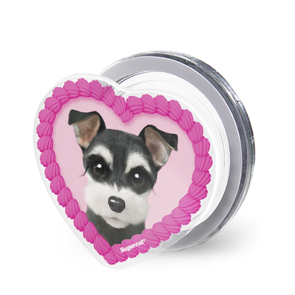 Jini the Schnauzer MyHeart Acrylic Magnet Tok (for MagSafe)