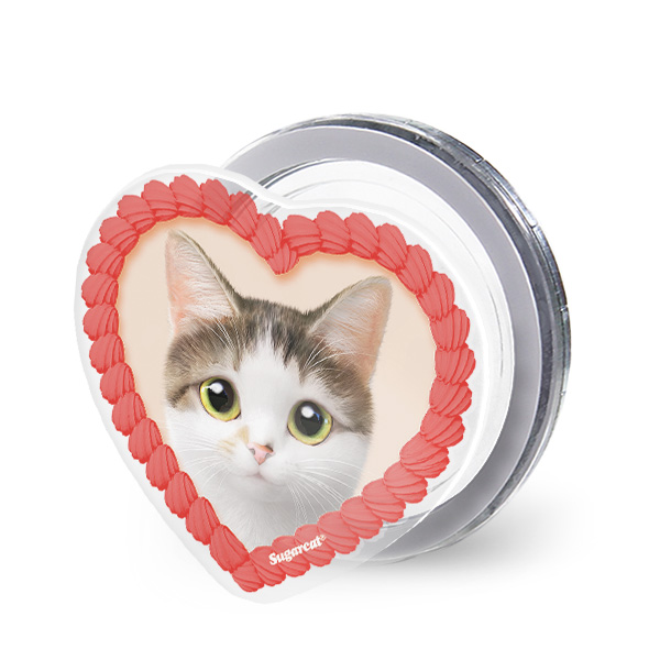 Jjappeumi MyHeart Acrylic Magnet Tok (for MagSafe)