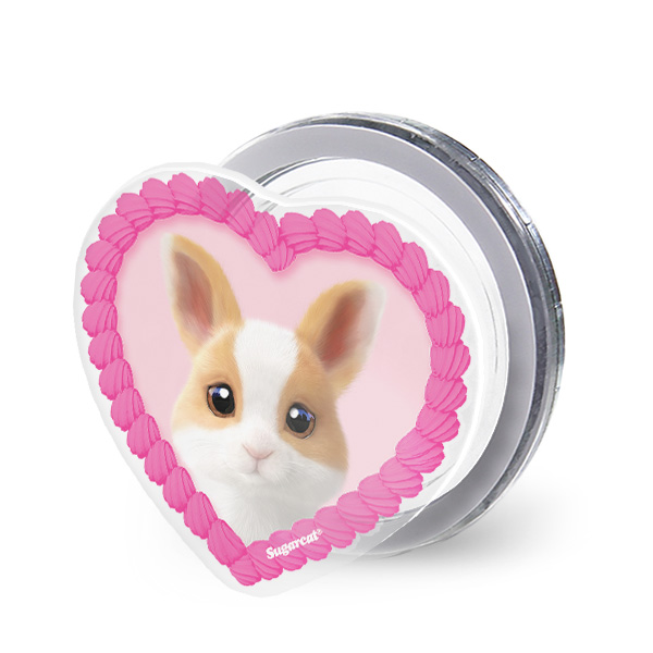 Luna the Dutch Rabbit MyHeart Acrylic Magnet Tok (for MagSafe)