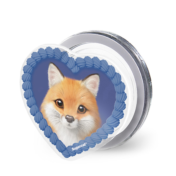 Maple the Red Fox MyHeart Acrylic Magnet Tok (for MagSafe)