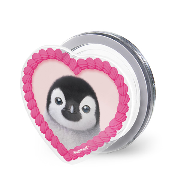 Peng Peng the Baby Penguin MyHeart Acrylic Magnet Tok (for MagSafe)