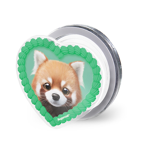 Radi the Lesser Panda MyHeart Acrylic Magnet Tok (for MagSafe)