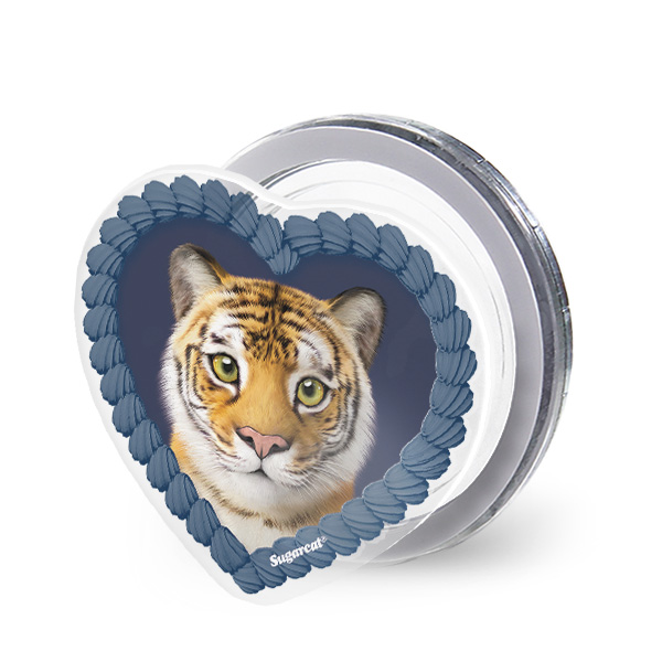 Tigris the Siberian Tiger MyHeart Acrylic Magnet Tok (for MagSafe)