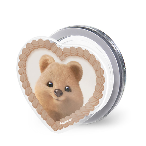 Toffee the Quokka MyHeart Acrylic Magnet Tok (for MagSafe)