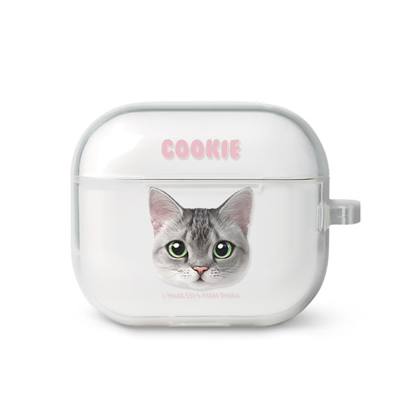 Cookie the American Shorthair Face AirPods 3 TPU Case