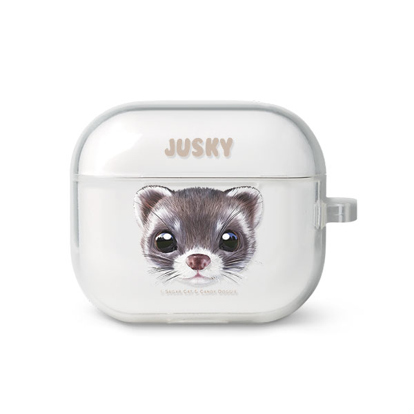 Jusky the Ferret Face AirPods 3 TPU Case