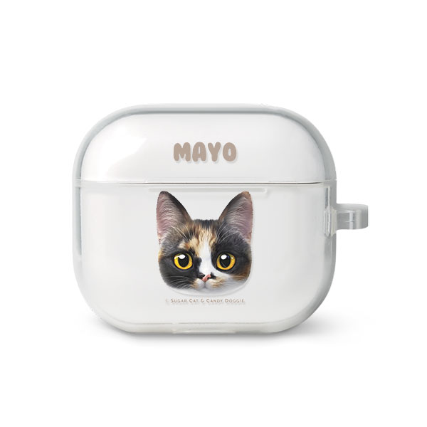 Mayo the Tricolor cat Face AirPods 3 TPU Case