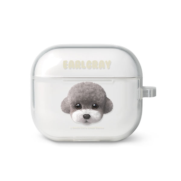 Earlgray the Poodle Face AirPods 3 TPU Case