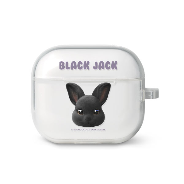 Black Jack the Rabbit Face AirPods 3 TPU Case