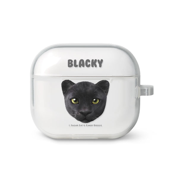 Blacky the Black Panther Face AirPods 3 TPU Case