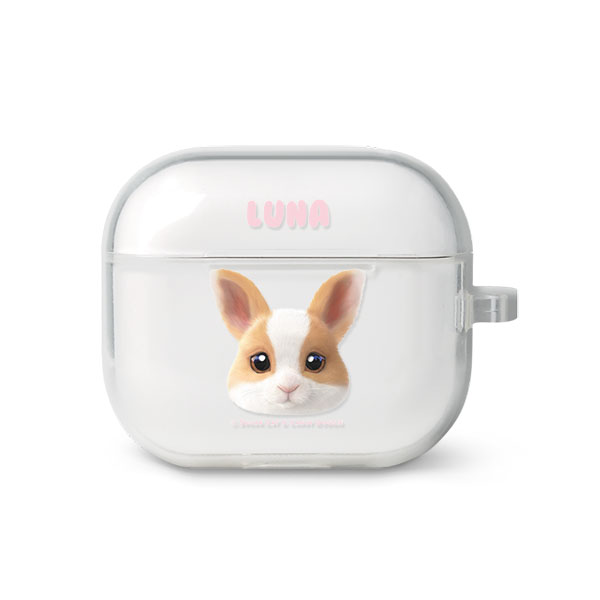 Luna the Dutch Rabbit Face AirPods 3 TPU Case