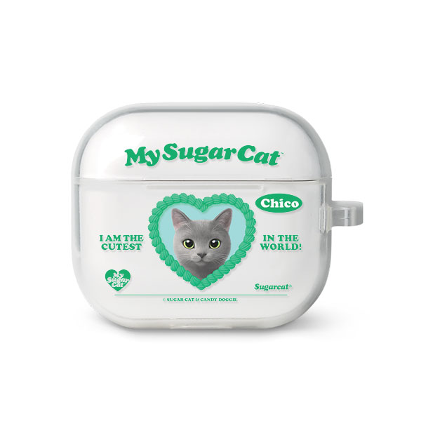 Chico the Russian Blue MyHeart AirPods 3 TPU Case